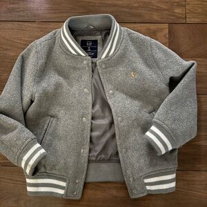 GAP Kids Gray Varsity Jacket